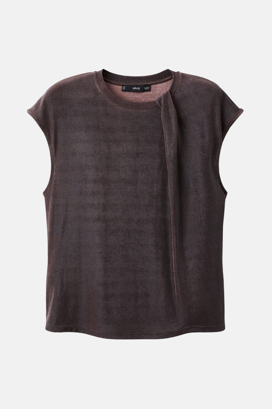 Chemisier (manches courtes) brun - MANGO