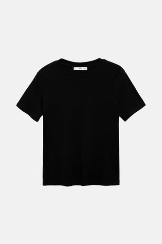 T-shirt à manches courtes - noir - MANGO