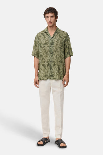 Chemise à manches courtes - vert - MANGO