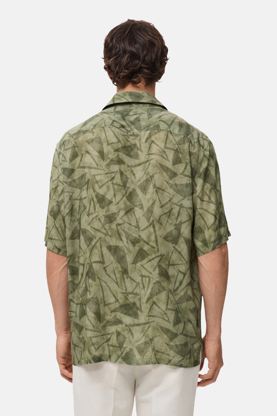 Chemise à manches courtes - vert - MANGO