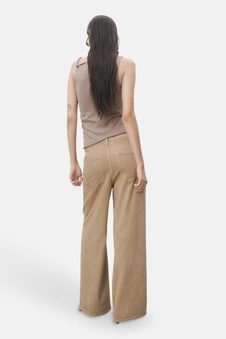 Jeans coloré - beige