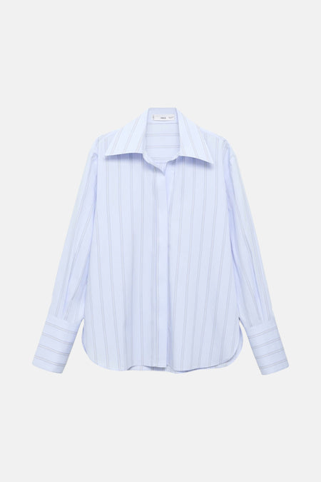 Chemise à manches longues - Bleu