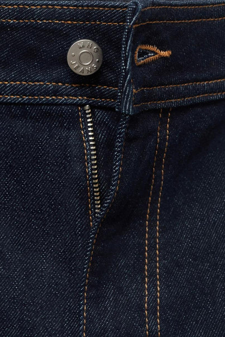 Jeans wide Dark blue denim - MANGO