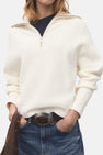 Pull à col roulé - Blanc