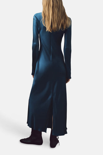 Robe à manches courtes - bleu - MANGO - 5