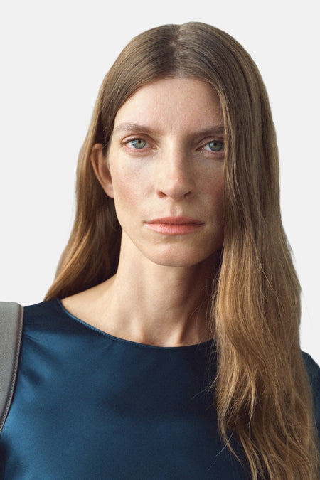 Robe à manches courtes - bleu
