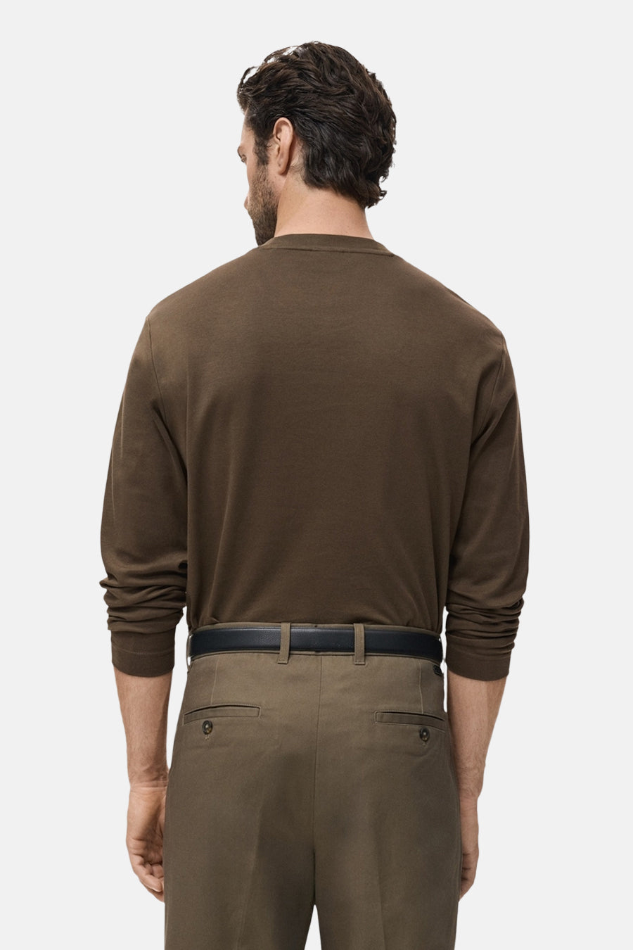 T-shirt à manches longues - kahki - MANGO - 3