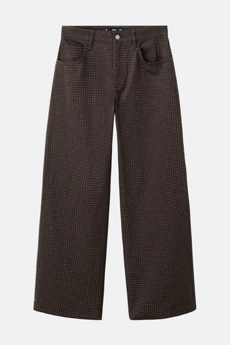 Jeans coloré brun - MANGO