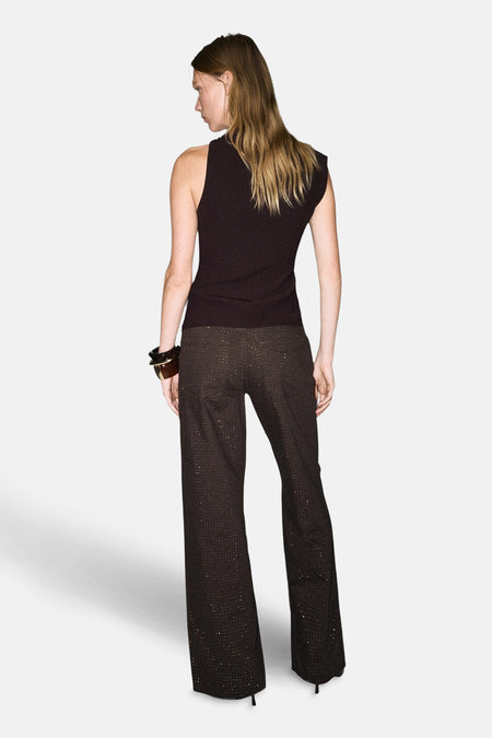 Jeans coloré brun - MANGO