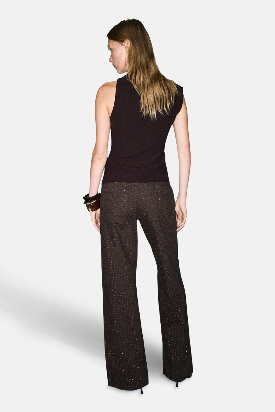 Jeans coloré brun - MANGO