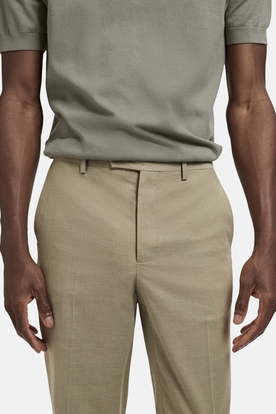 Pantalon de costume - vert - MANGO - 4