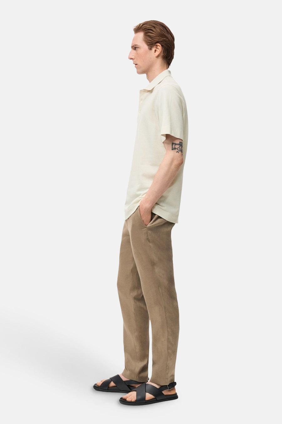 Polo à manches courtes - écru - MANGO