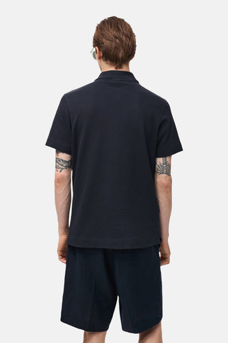 Polo à manches courtes - Bleu foncé - MANGO