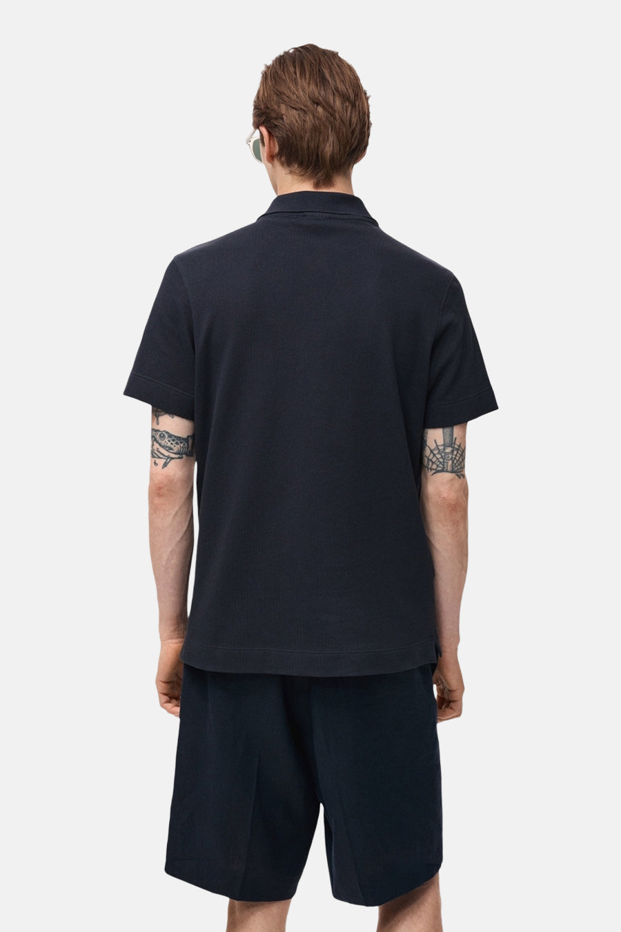 Polo à manches courtes - Bleu foncé - MANGO