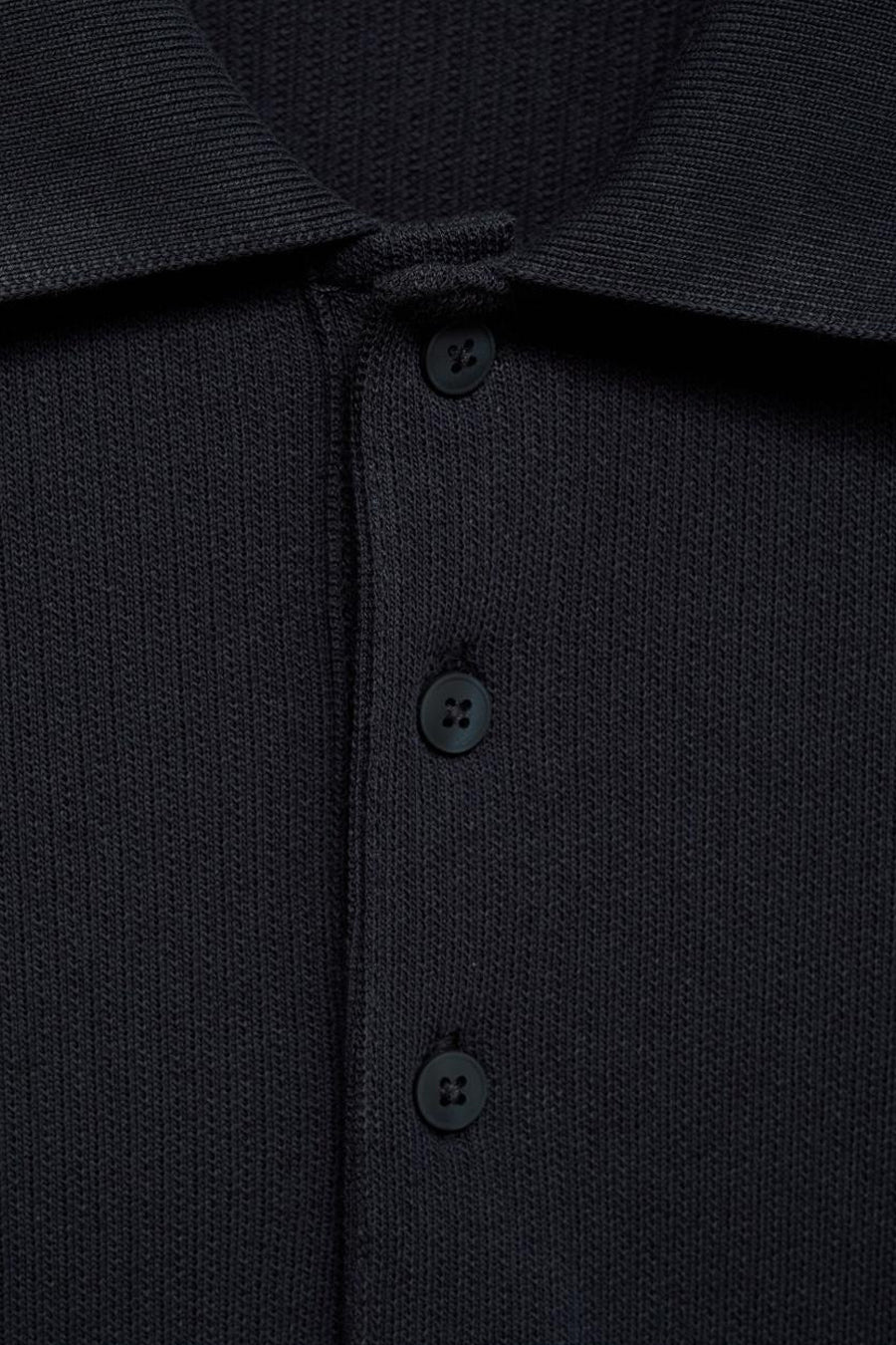 Polo à manches courtes - Bleu foncé - MANGO