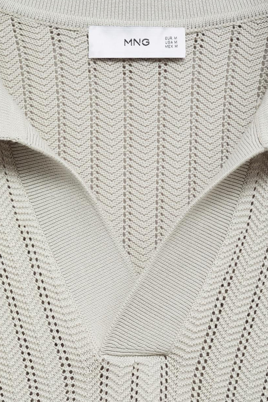 Polo à manches courtes - Gris - MANGO