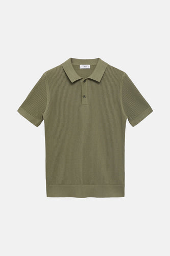 Polo à manches courtes - Kaki - MANGO