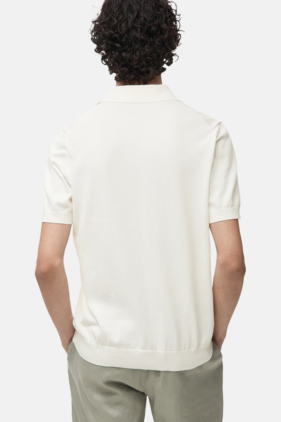 Polo à manches courtes - Écru - MANGO