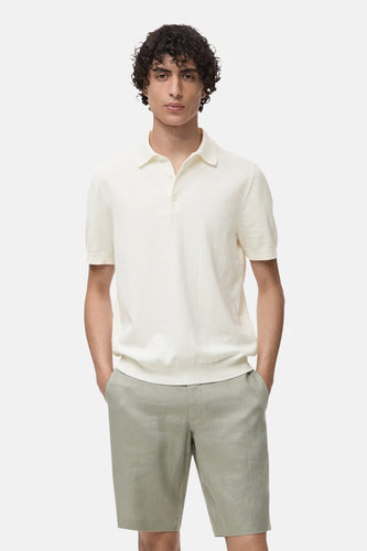 Polo à manches courtes - Écru - MANGO