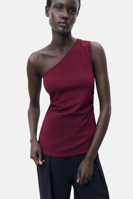 Top (sans manches) Bordeaux - MANGO