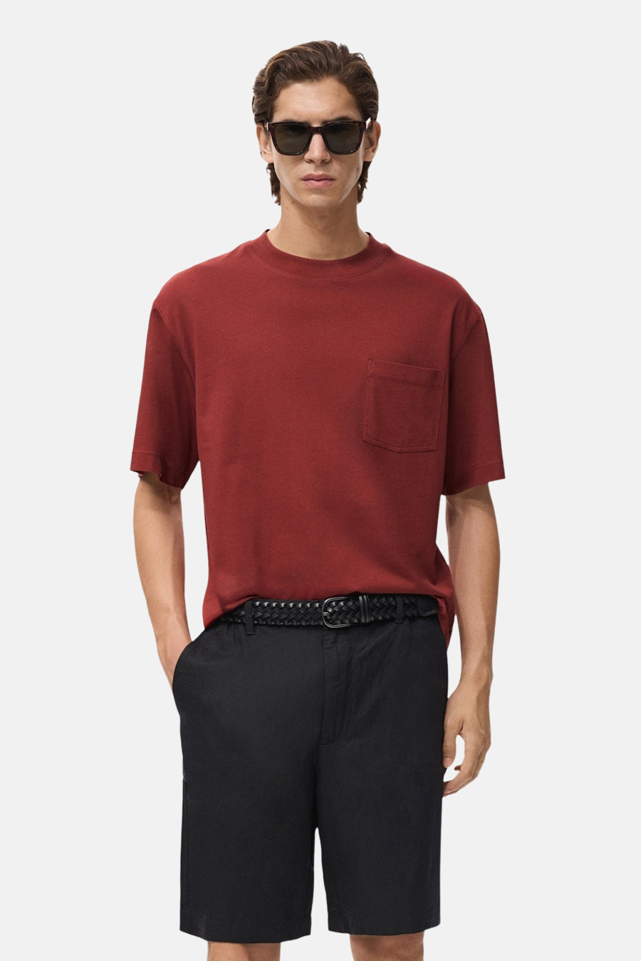 T-shirt à manches courtes - rouge - MANGO