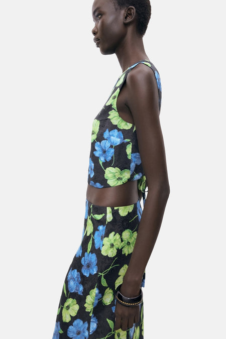 Jupe longue Multicolore - MANGO