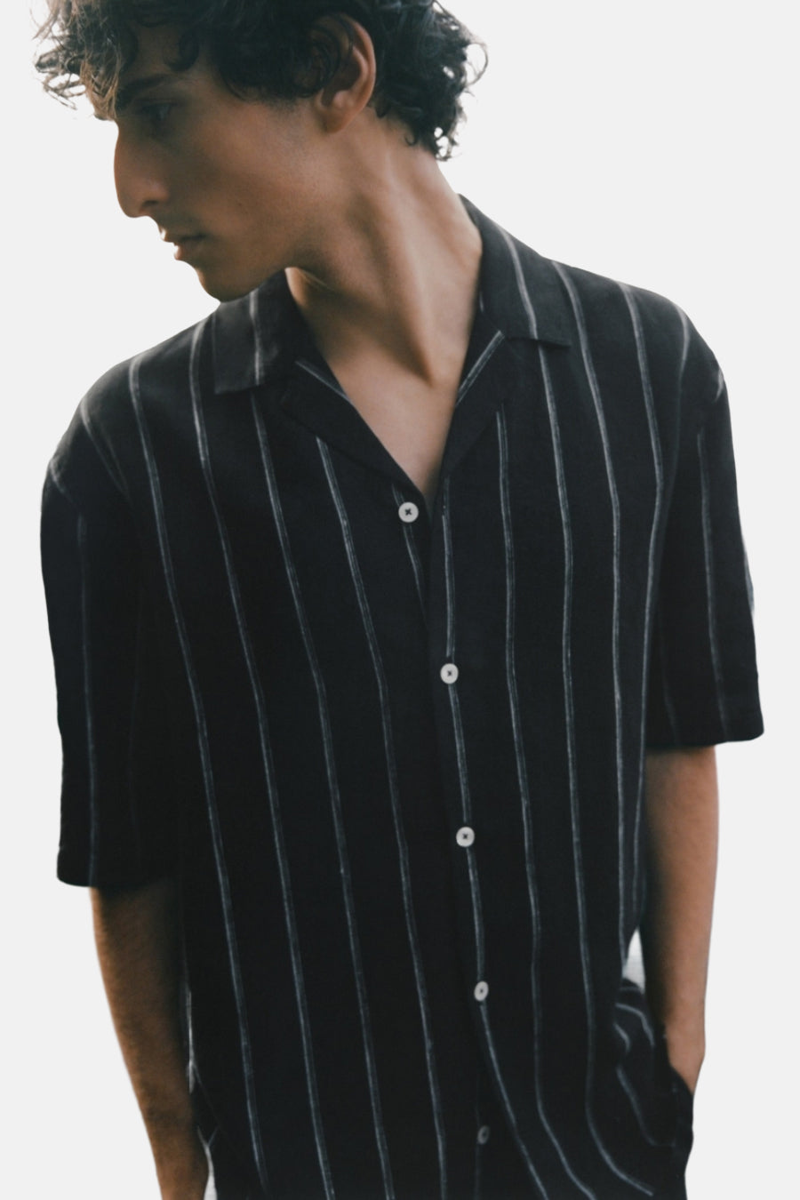 Chemise à manches courtes - noir - MANGO - 5