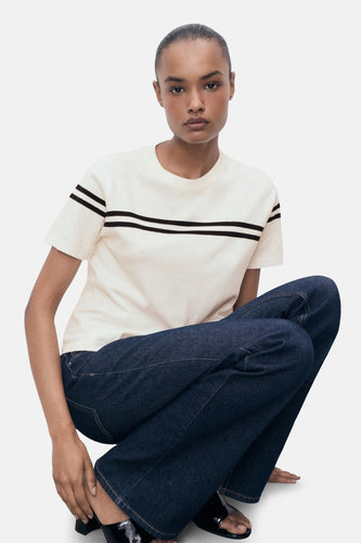 T-shirt à manches courtes - Blanc - MANGO - 6