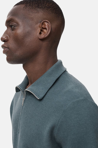 Pull à col roulé - Bleu - MANGO