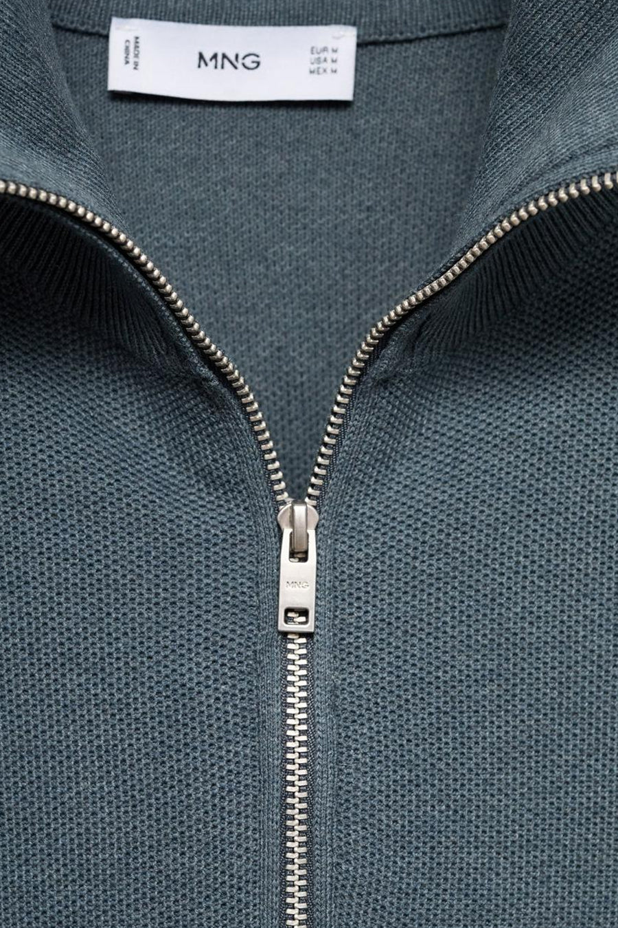 Pull à col roulé - Bleu - MANGO