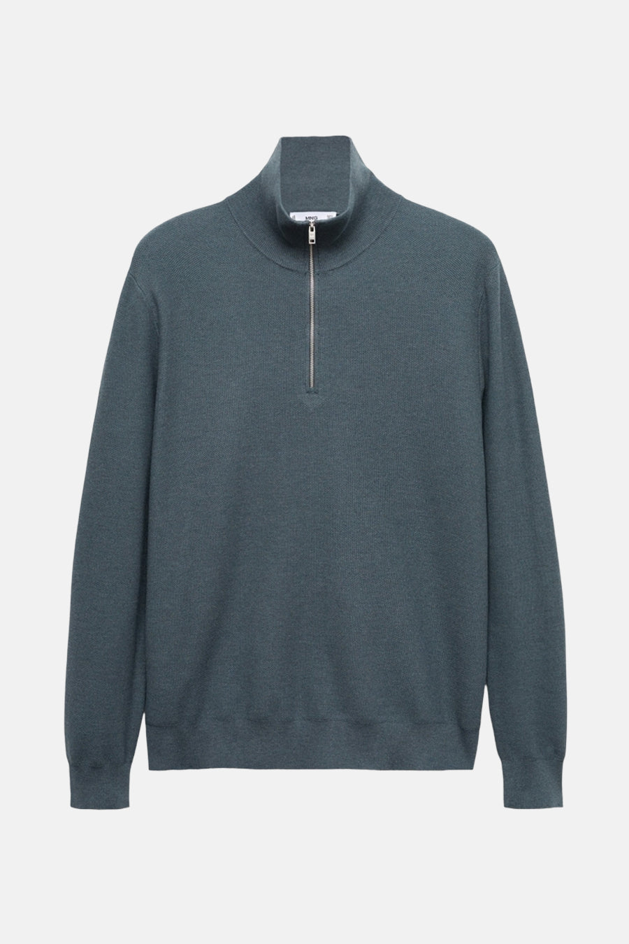 Pull à col roulé - Bleu - MANGO