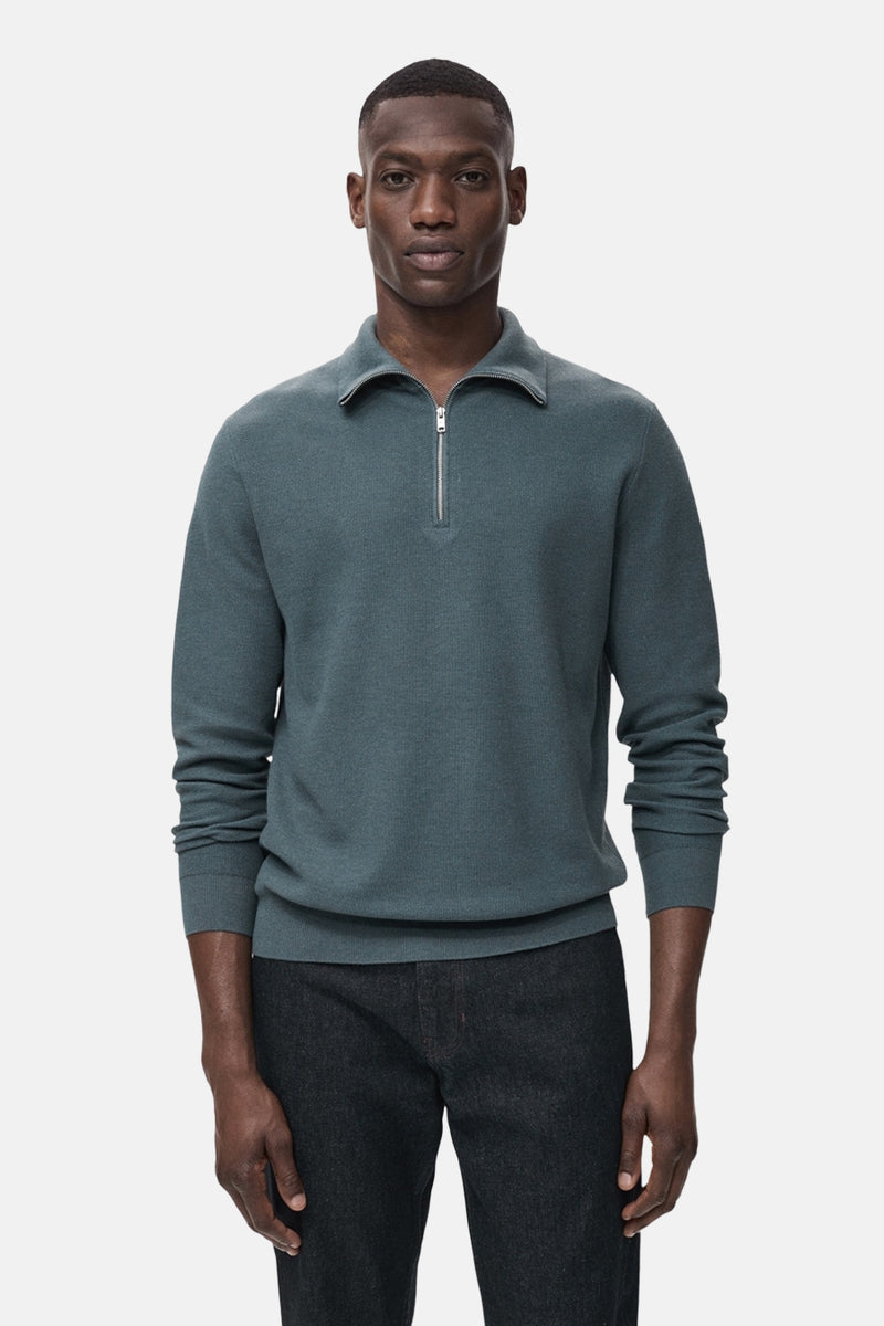 Pull à col roulé - Bleu