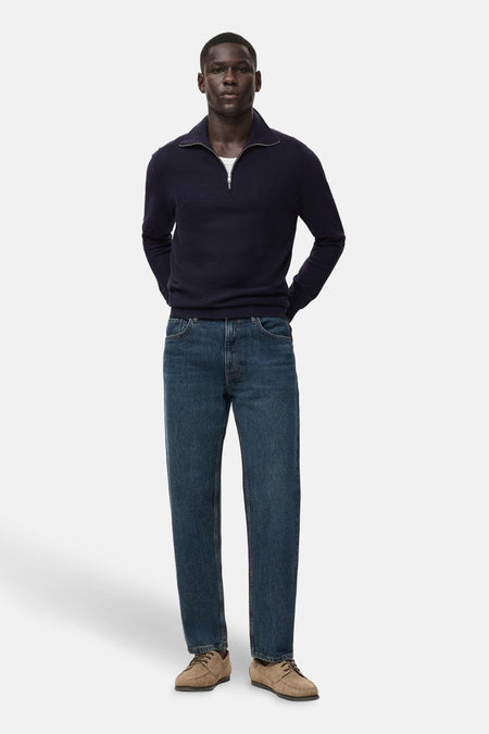 Pull à col roulé - bleu