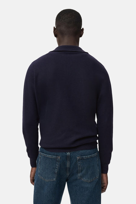 Pull à col roulé - bleu