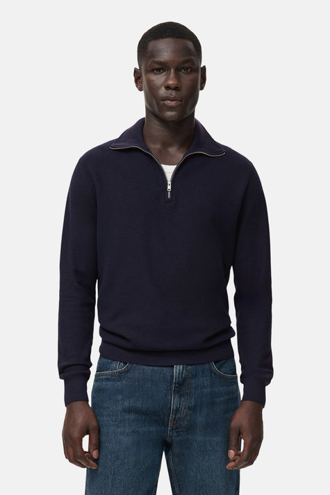 Pull à col roulé - bleu