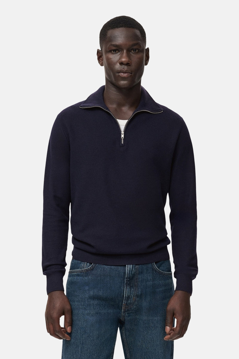 Pull à col roulé - bleu