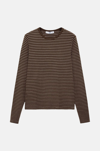 T-shirt à manches courtes - Brun - MANGO - 5