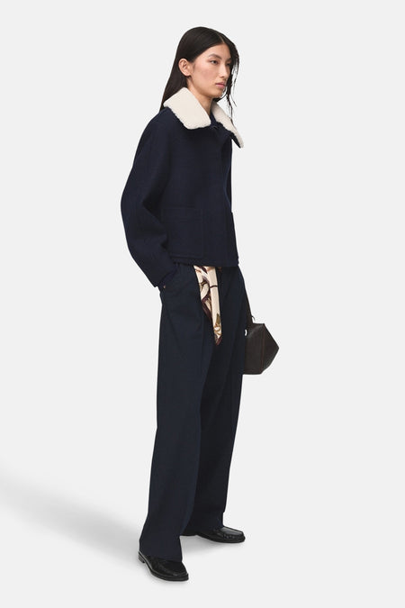 Veste courte bleu - MANGO