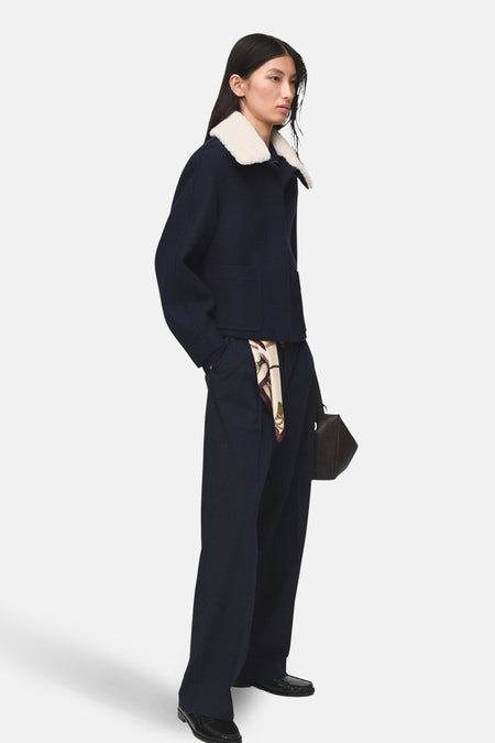 Veste courte bleu - MANGO