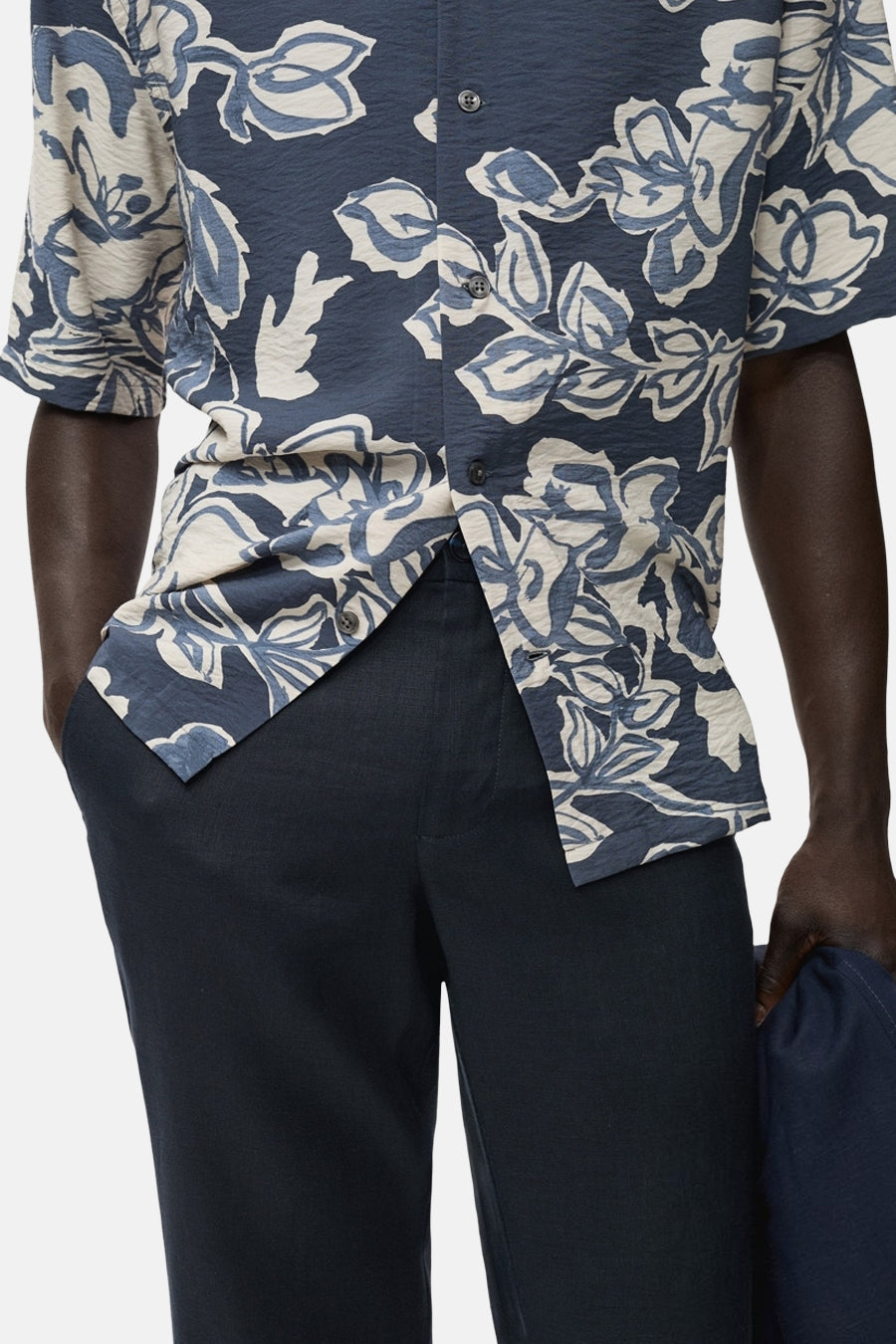 Pantalon - bleu - MANGO