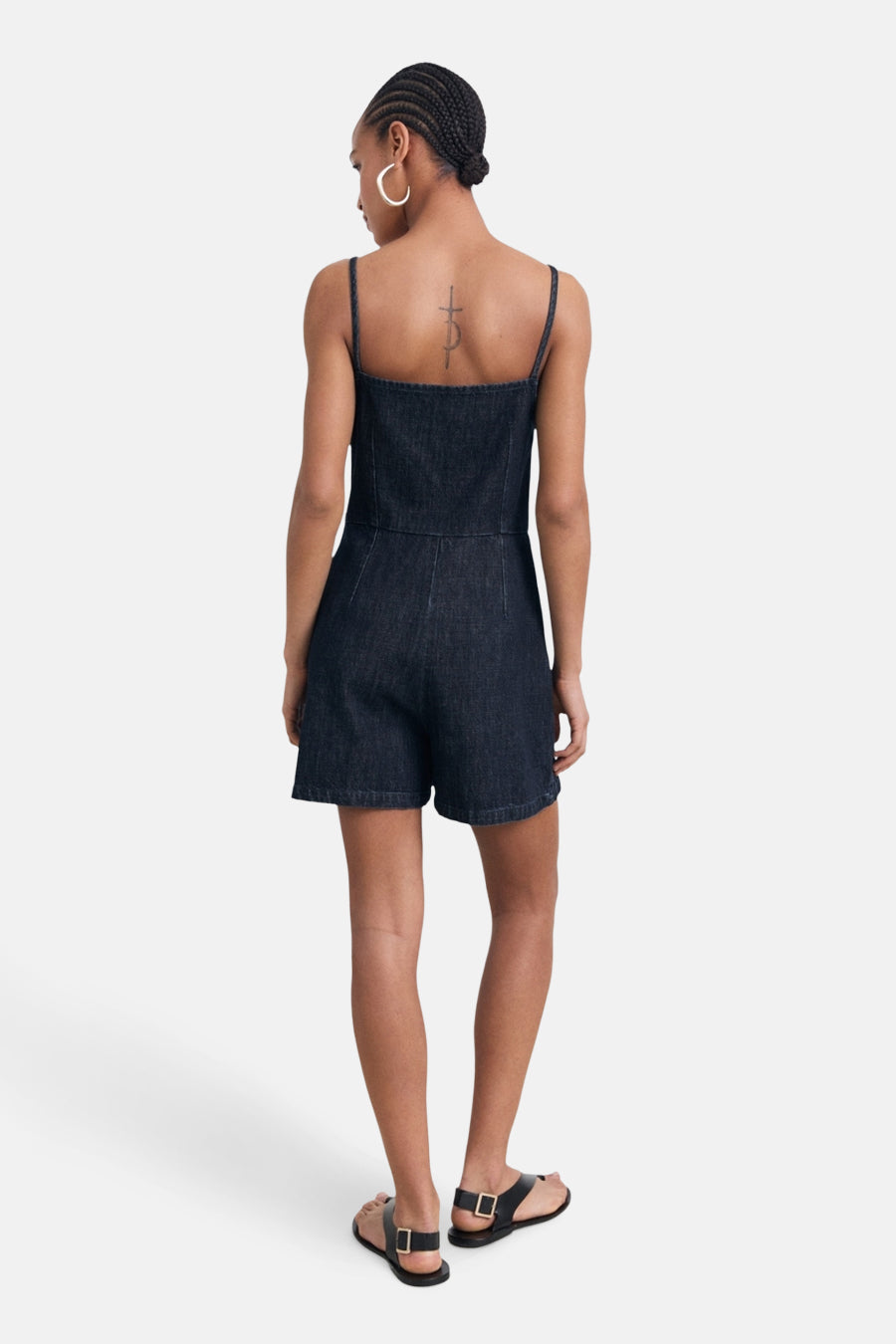 Combi-short - Dark blue denim - MANGO