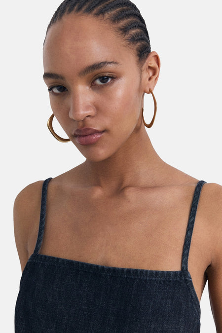 Combi-short - Dark blue denim