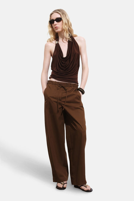 Pantalon brun - MANGO