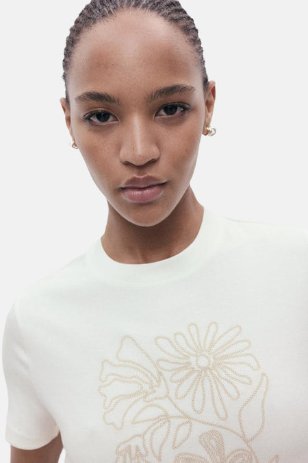 T-shirt à manches courtes - écru