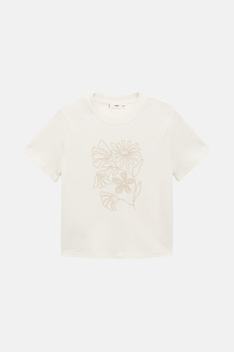 T-shirt à manches courtes - écru - MANGO - 7