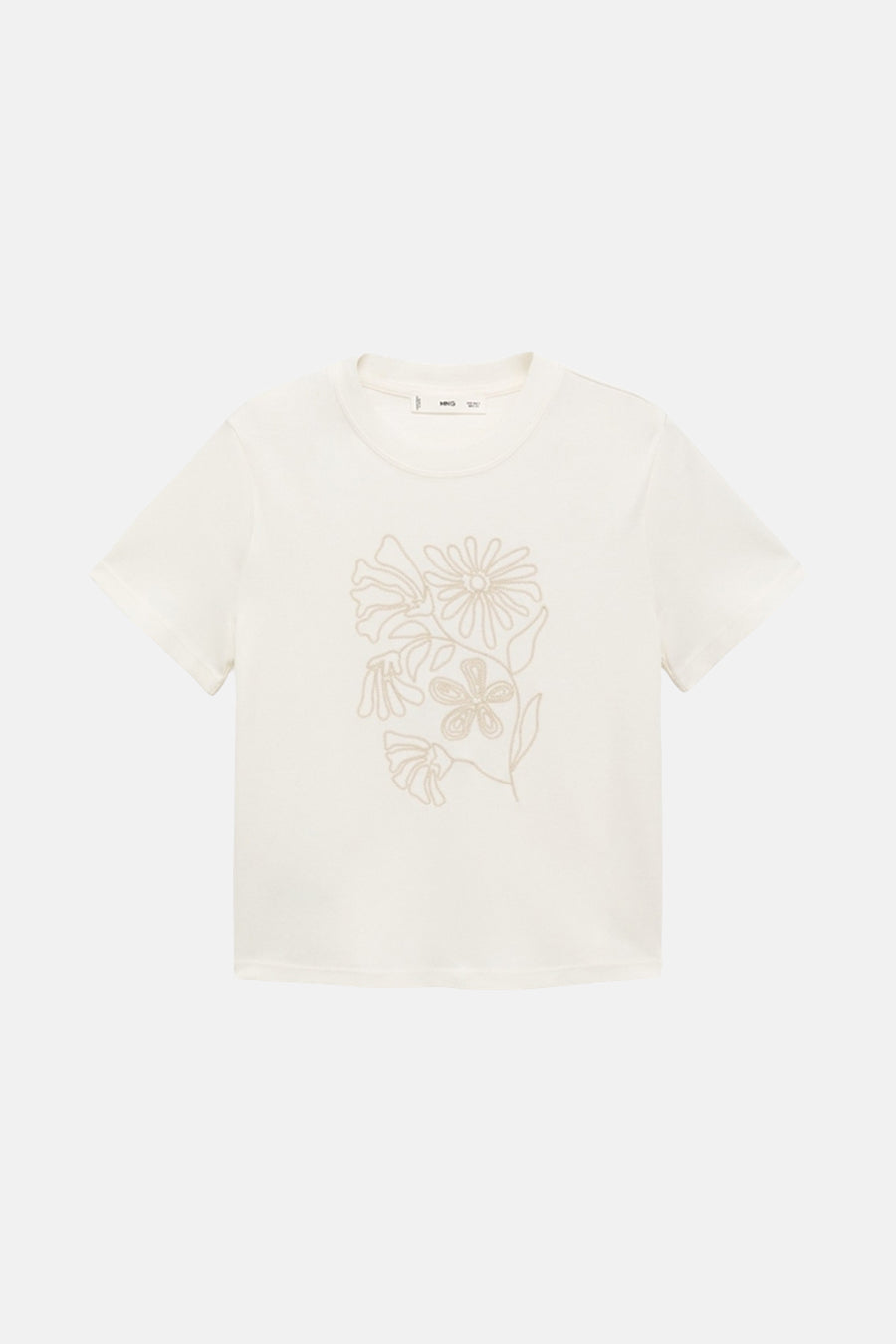 T-shirt à manches courtes - écru - MANGO - 5