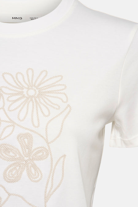 T-shirt à manches courtes - écru