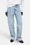 Jeans straight Light blue denim - MANGO