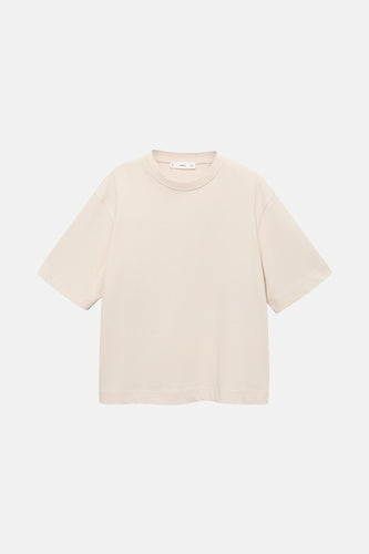 T-shirt à manches courtes - beige - MANGO