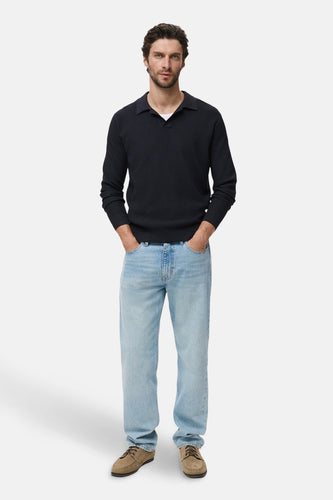 Pull à col rond - bleu - MANGO